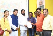 Invitation by the Marathi press conference for the Chief Minister to come for the inauguration of Balshastri Jambhekar’s memorial