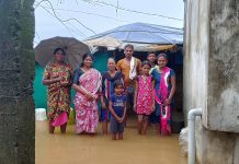 संघर्ष नगरातील घरे पाण्याखाली : आर्थिक मदत देण्यात यावी,शेकापच्या जयश्रीताई जराते यांची मागणी