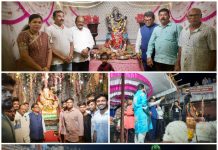 आमदार डॉ. देवराव होळी यांनी गडचिरोली शहरातील सार्वजनिक गणपती बाप्पाचे घेतले दर्शन