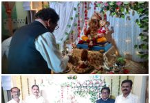 आमदार डॉ. देवरावजी होळी यांनी घरगुती गणपती बप्पाचे घेतले दर्शन