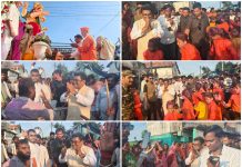 गणपती बप्पाच्या विसर्जन मिरवणुकीत आमदार डॉ. देवराव होळी याची उपस्थिती