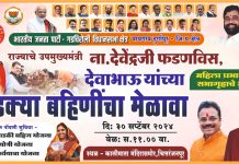 लाडक्या बहिणींचा मेळावा चित्तरंजनपुर व आष्टी येथे ३० सप्टेंबरला आमदार डॉक्टर देवराव होळी यांचे लाडक्या बहिणींना उपस्थित राहण्याचे आवाहन