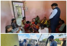 आमदार डॉ. देवरावजी होळी यांनी मृतक मनोहर तोरे यांच्या परिवारातील सदस्यांना सांत्वन भेट