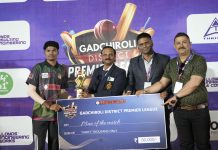 पहिल्या क्वार्टर फायनल सामन्यातक्रिकेट जगत- गडचिरोली हरीकेन्सची कुरखेडा लायन्सवर केली मात