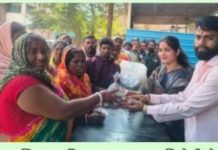 ‘माणुसकीचा घास’ उपक्रमाला नगराध्यक्ष प्रणोती सागर निंबोरकर यांची अचानक भेट